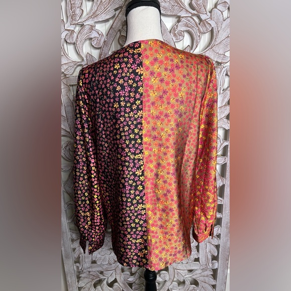 Honey Punch Red and Black Floral Blouse - Picture 8 of 9